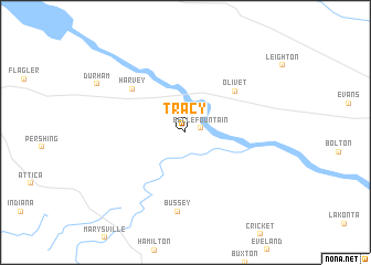 map of Tracy