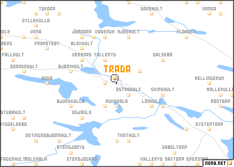 map of Tråda