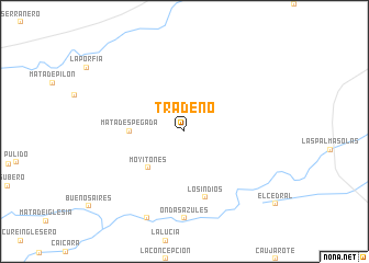 map of Tradeño