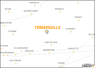 map of Tradersville