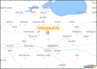 map of Tradsbjerg