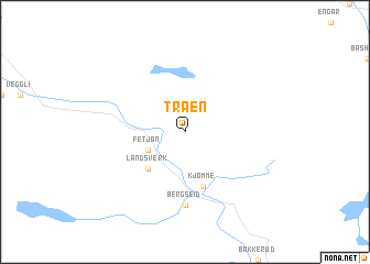 map of Tråen