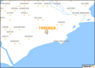 map of Tragasiá