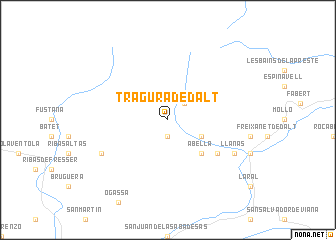 map of Tragurá de Dalt