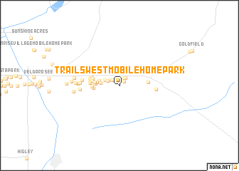 map of Trails West Mobile Home Park