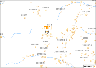 map of Trai