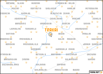 map of Trakai