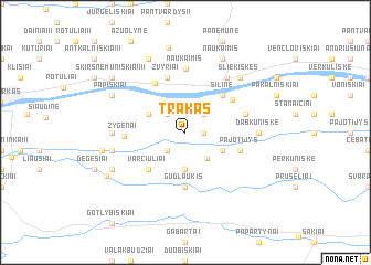 map of Trakas