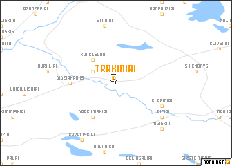 map of Trakiniai