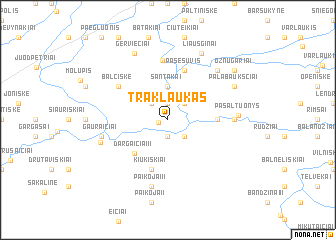 map of Traklaukas