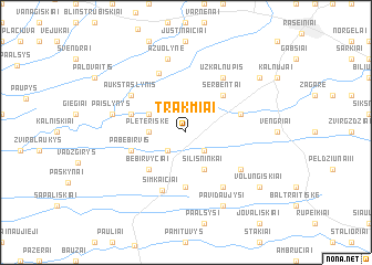 map of Trakmiai