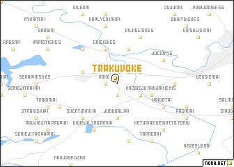 map of Trakų Vokė