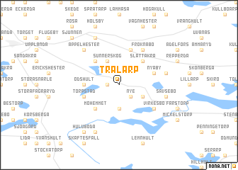 map of Trälarp