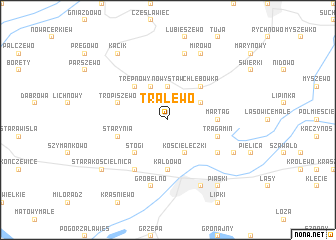 map of Tralewo