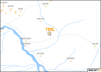 map of Trāl