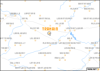 map of Tramain