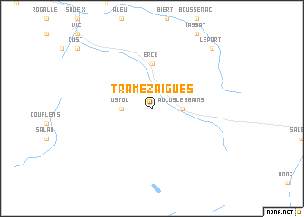 map of Tramezaïgues