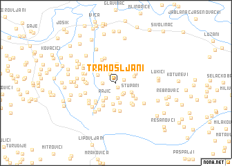 map of Tramošljani