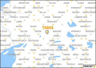 map of Trams