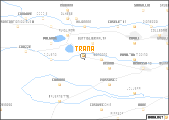 map of Trana