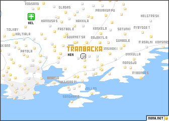 map of Tranbacka