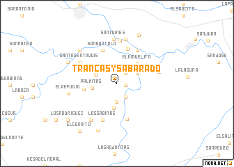 map of Trancas y Sabarado