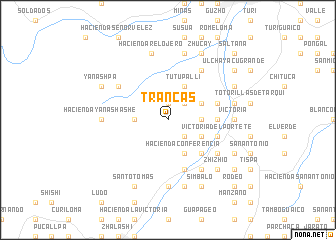 map of Trancas