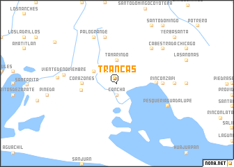map of Trancas