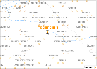 map of Trancault