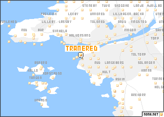 map of Tranered