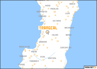 map of Trangcal