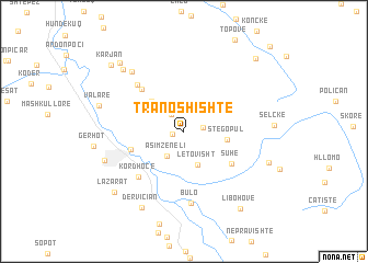 map of Tranoshishtë