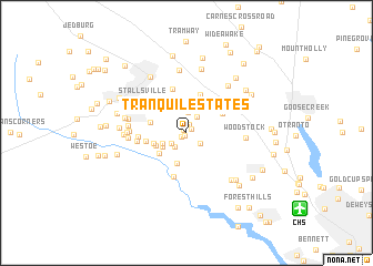 map of Tranquil Estates