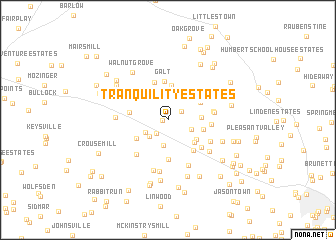 map of Tranquility Estates