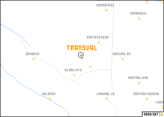 map of Transval