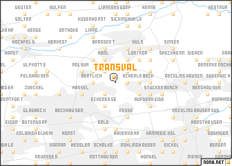 map of Transval