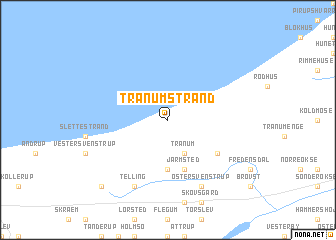 map of Tranum Strand