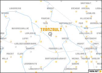 map of Tranzault