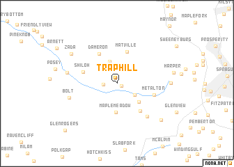 map of Trap Hill