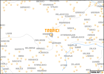 map of Trapići