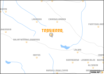 map of Trasierra