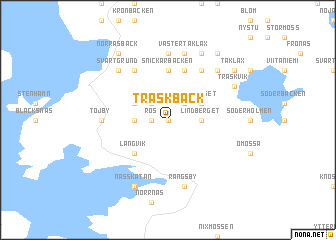 map of Träskback