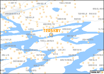 map of Träskby