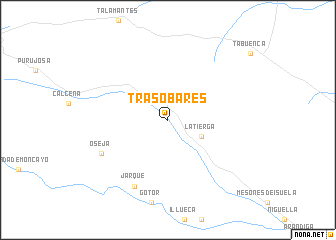 map of Trasobares