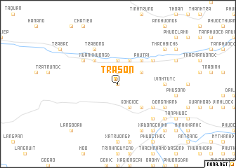 map of Trà Sơn