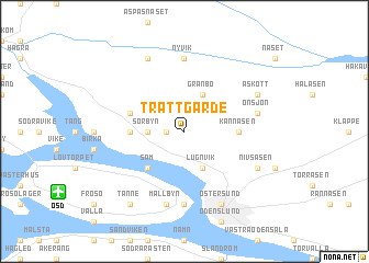 map of Trättgärde