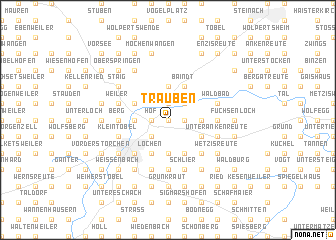 map of Trauben