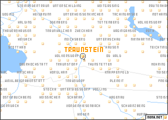 map of Traunstein