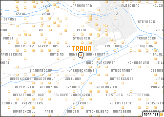 map of Traun