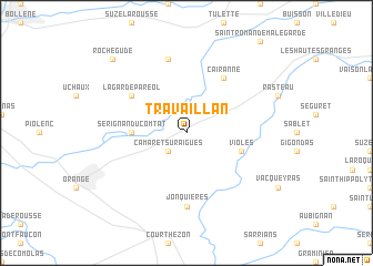 map of Travaillan